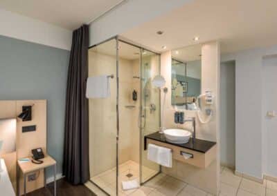 Hotel Lyskirchen Standard Doppelzimmer Badezimmer