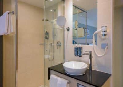 Hotel Lyskirchen Standard Doppelzimmer Badezimmer