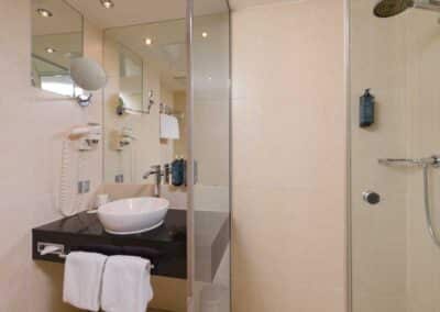 Hotel Lyskirchen Superior Doppelzimmer Badezimmer