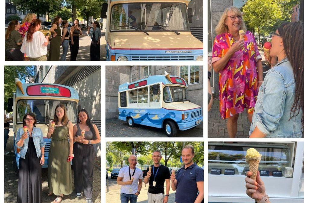 Süße Überraschung: Eiswagen für unsere Kölner Teams